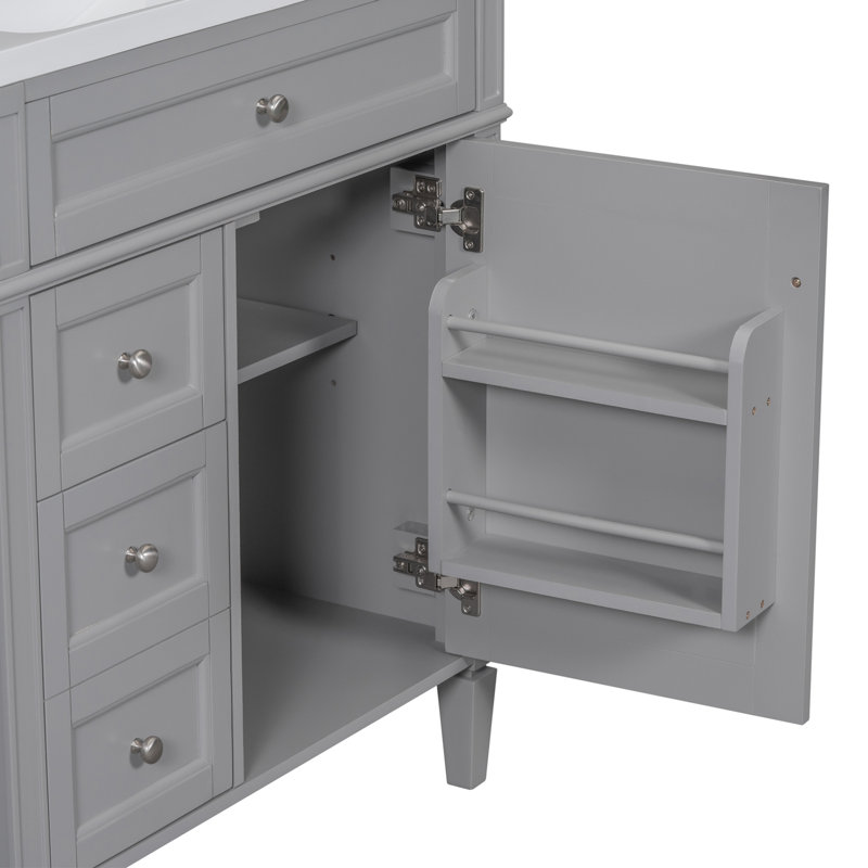 Armoire de salle de bain Tenara, Gris