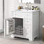 Meuble-lavabo 30 po avec comptoir, meuble-lavabo avec porte et deux tiroirs