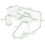 Lit mezzanine en bois avec tablettes de rangement, lumières DEL et glissade-642512559-642512556