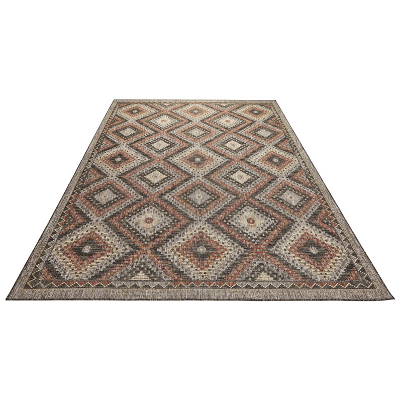 Geometric Indoor / Outdoor Area Rug, Rectangle 120 x 170cm