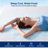 4 Inch Gel Memory Foam Mattress Topper with Cooling Ice Silk Washable Cover, Medium Plush Support Bed Topper for Back Pain and Pressure Relief, King Mattress Pad-1096968879-1096968877
