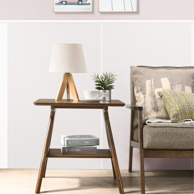 Table de bout avec rangement Mid-Century Mid-Century