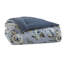 Couette King 7 pièces avec imprimé floral vintage, texture, design réversible, entretien facile toutes saisons et côtés rayés, confort moelleux