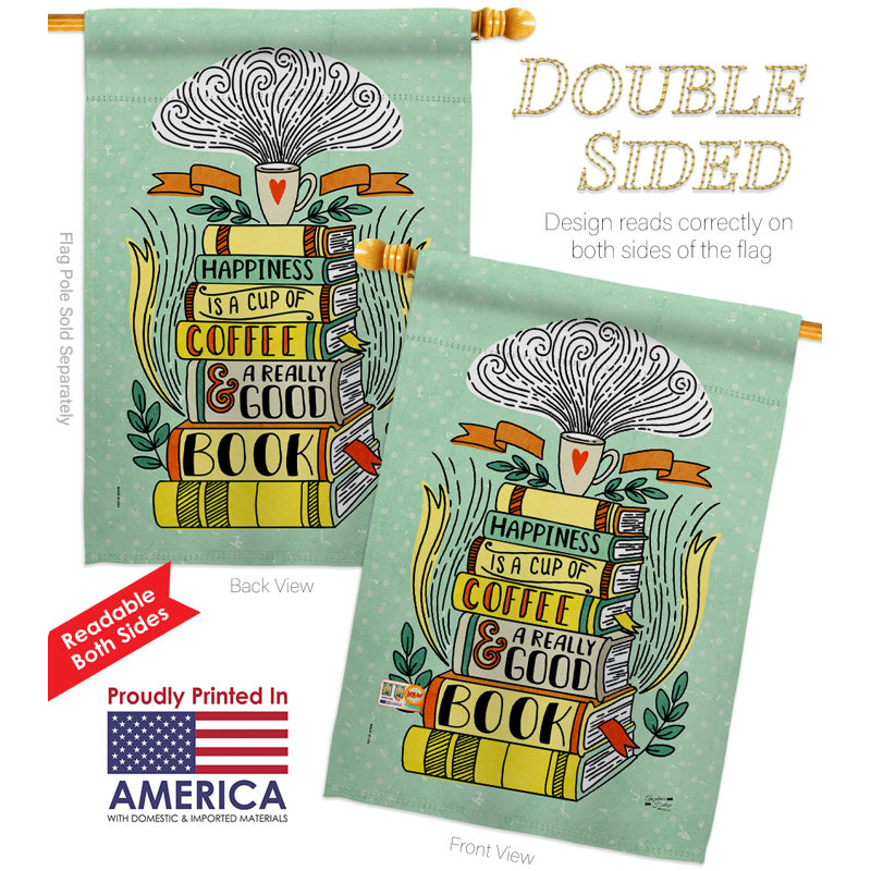 Double Sided 40 in. H x 28 in. W Polyester House Flag