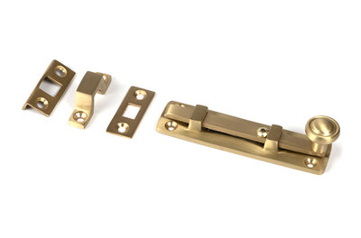 Universal Satin Brass 4" Bolt