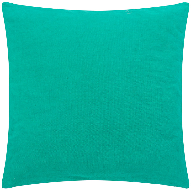 Archie Geometric Square Throw Pillow Cover, Green