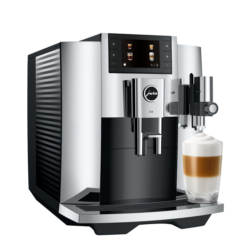 Jura E8 Fully Automatic Coffee & Espresso Machine, Chrome