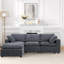 Accoudoirs carrés en chenille 96 po Klepac-1618469935