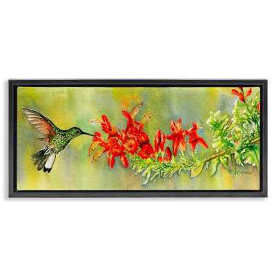 "Quick Sip Hummingbird", art mural par Christine Reichow