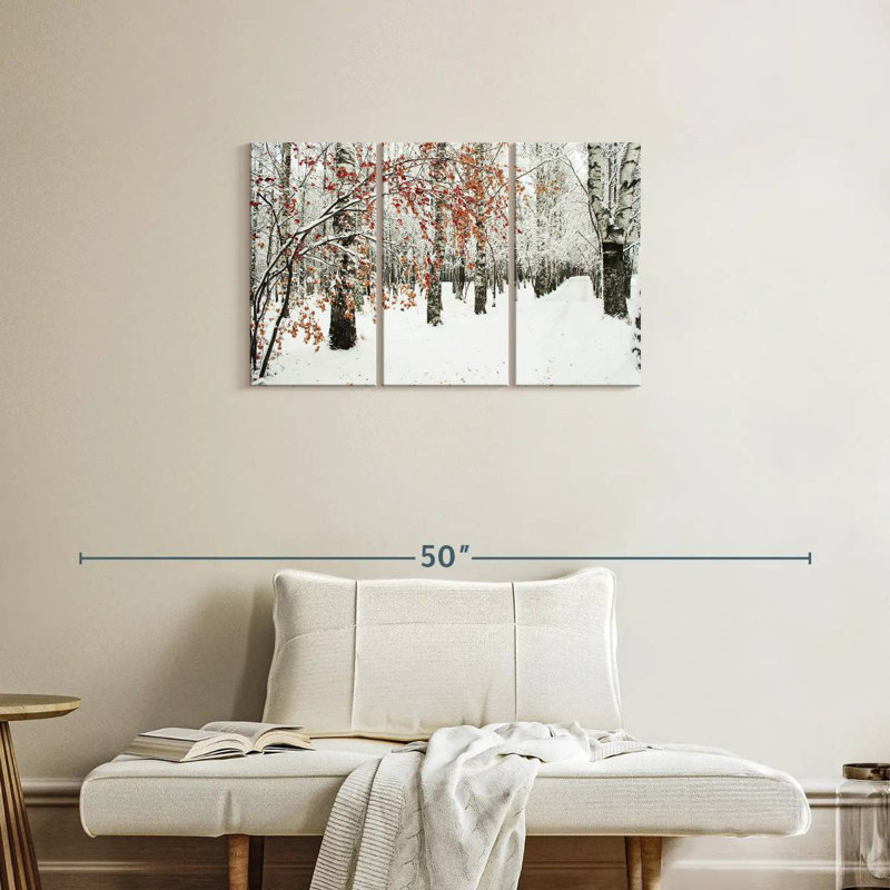 Alvord Frosty Birch Forest, H 20 po x l 33 po