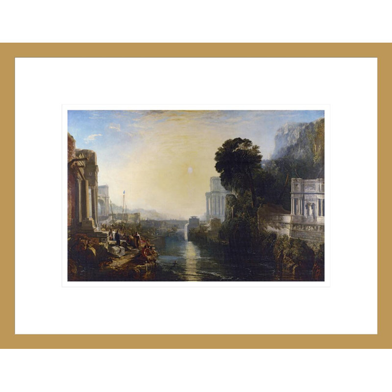 «Dido construction Carthage» par Joseph Mallord William Turner, impression giclée encadrée, H 13,09 po x l 16,75 po