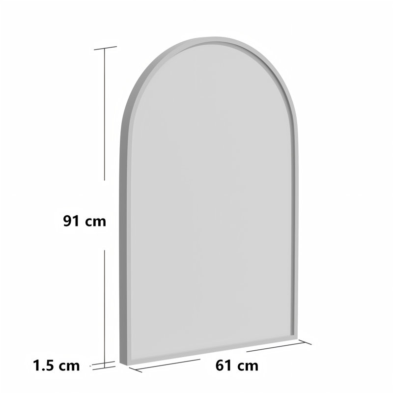 Metal Arch Mirror, Gold