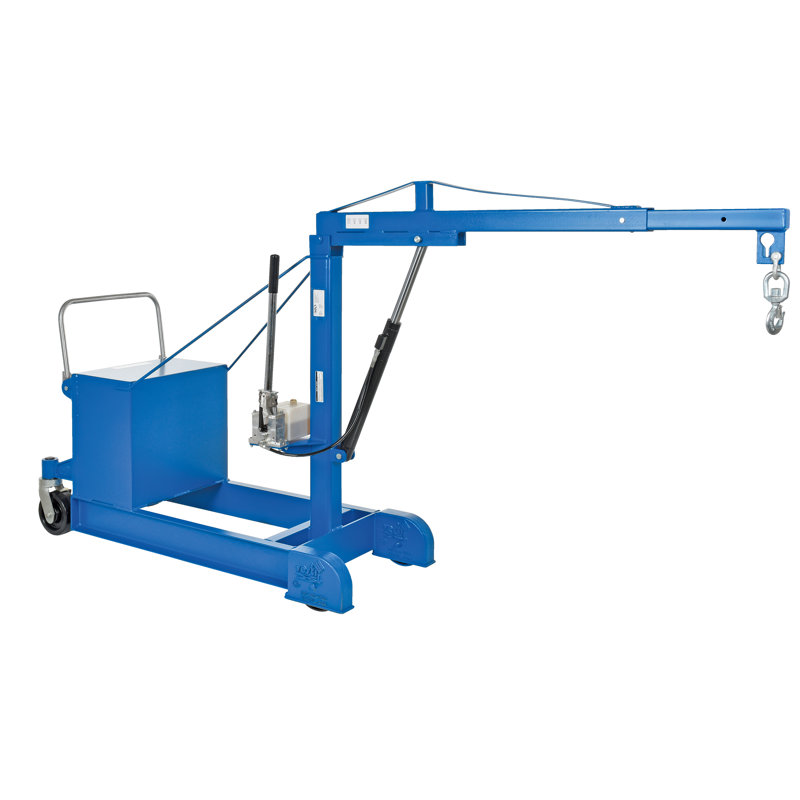 Grue de plancher à contrepoids, H 102 po x l 29 po x P 135,13 po