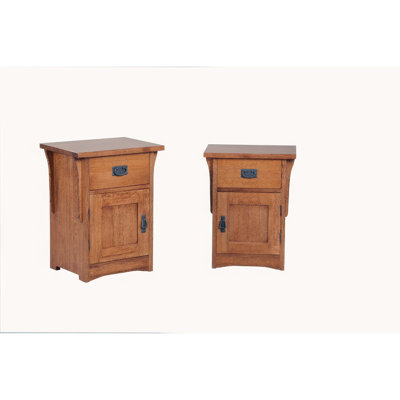 Spacesaver Nightstand - Solid American Oak, Heirloom Quality With 7-Step Finish