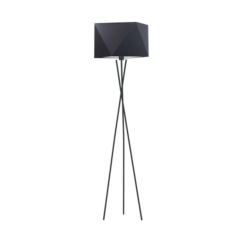 Ayane 163cm Tripod Floor Lamp, Black, Black