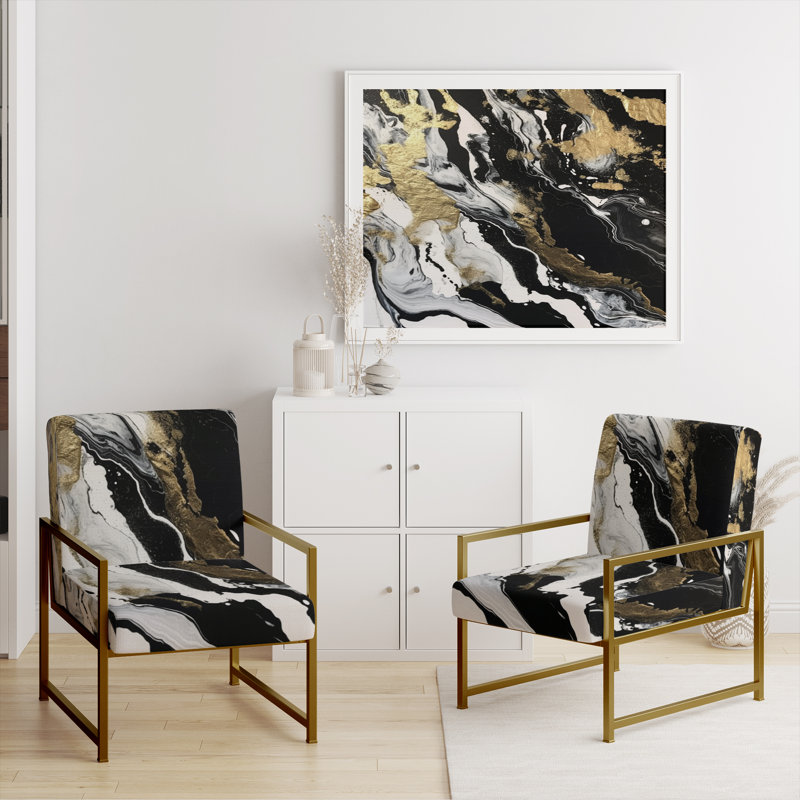 Fauteuil d'appoint Creel, Doré
