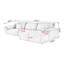 Canapé modulaire 2 pièces rembourré-147310461-147310458