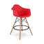  Tabouret de comptoir avec accoudoirs, vert, paquet de 4-71243293