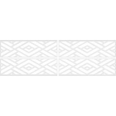 28.25'' H x 94.5'' W x 0.38'' D Expanded Cellular PVC Wainscot Paneling