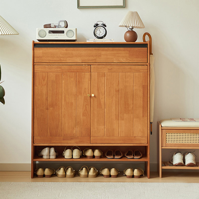Rangement pour chaussures en bois de cerisier