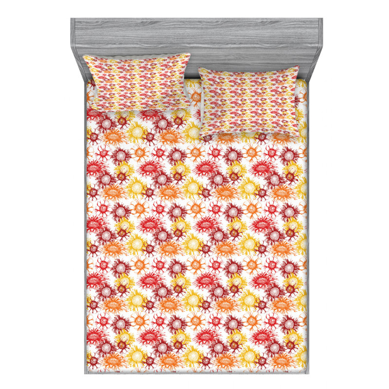 Microfiber Sheet Set, Queen Sheet Set + Fitted Sheet + 2 Pillowcases