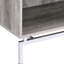 Weathered Grey Oak Accent Table With White Accents And Functional Storage Ravishing Drawer Compartment