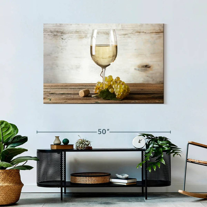 Yarlin White Wine, 30" H x 45" W
