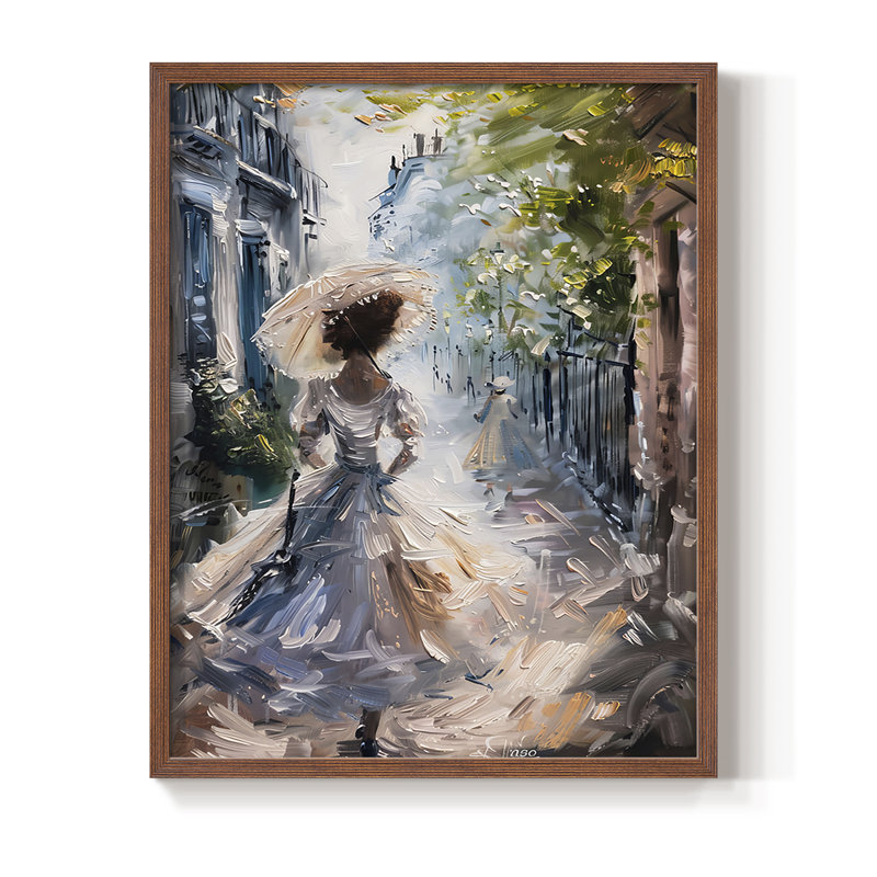 Série encadrée WOMEN DCxxxi - bois massif, H 21 po x l 17 po, Noyer