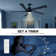 Krishona 54'' Ceiling Fan with LED Lights