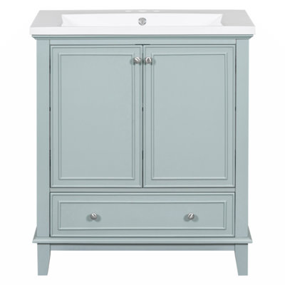Armoire de salle de bain 30 "avec lavabo, portes et tiroir Ordie