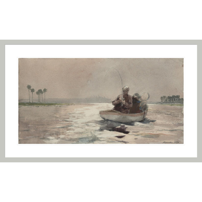 Bass Bass - Florida par Winslow Homer - Impression sur toile, 25,17 po H x 41,5 po L