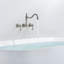 Robinet de baignoire romaine à deux poignées à fixation murale-77039516