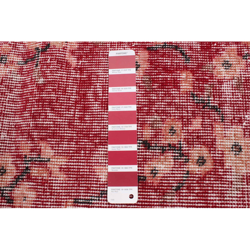 Tapis rouge foncé Melis 3 pi 11 po x 6 pi 11 po
