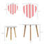 Ensemble de 2 tables basses gigognes Triangle