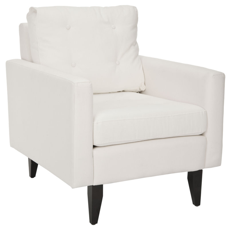 Faux Leather Armchair, White
