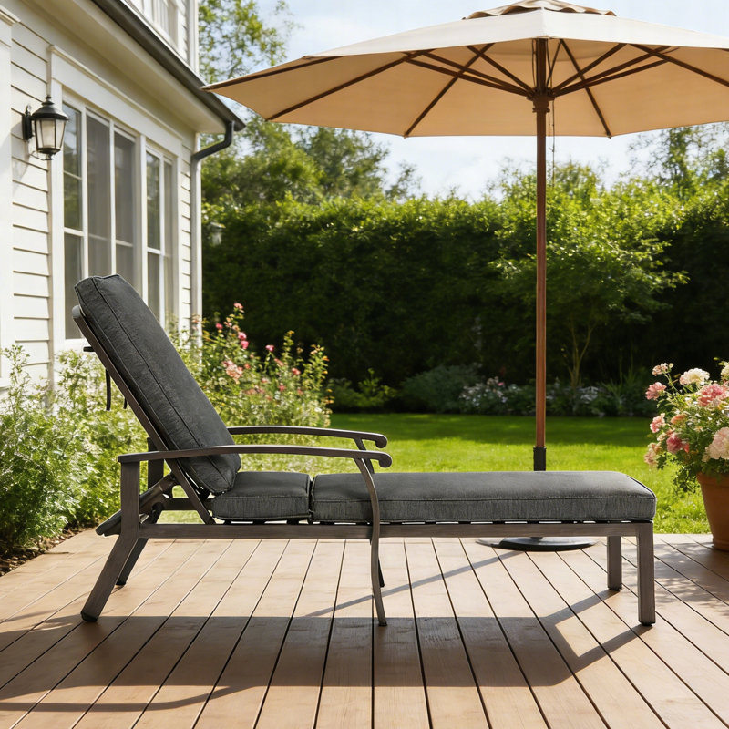Aluminium Cast Lounge Chair, Gray