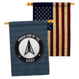Double Sided 40'' H x 28'' W Polyester House Flag