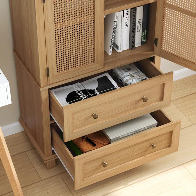 Double-door bookcase, Brown