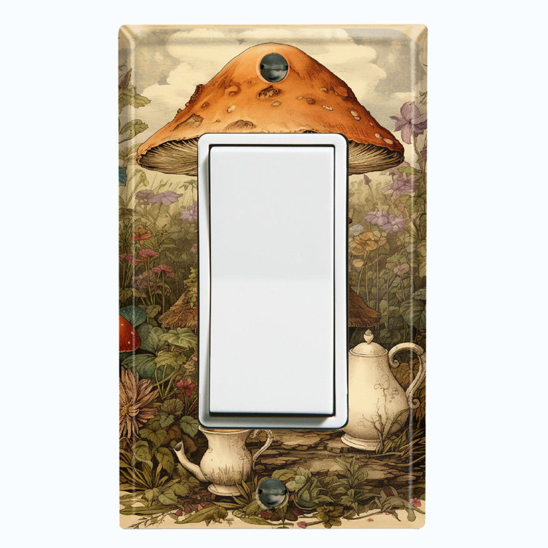 Nature Themed 1 - Gang Toggle Light Switch Standard Wall Plate