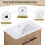 Meuble-lavabo sur pied simple 30,03 po Soumya