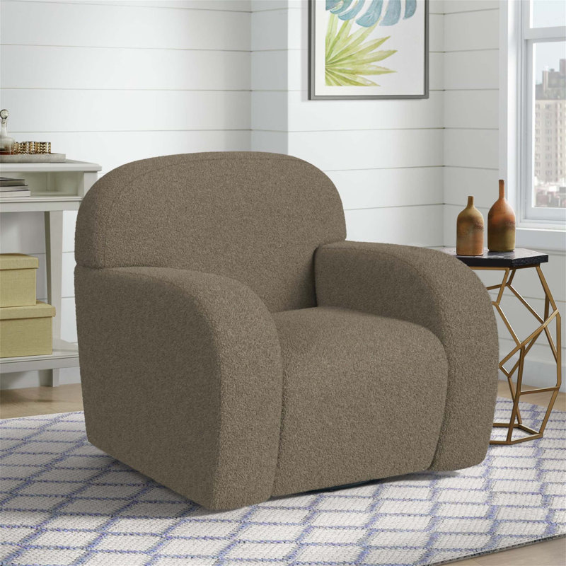 Chaise pivotante polyvalente avec un rembourrage confortable et une conception moderne, adaptée à divers espaces de vie et activités.