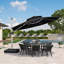 Leeven 3.65m Cantilever Parasol With Base-2141420696