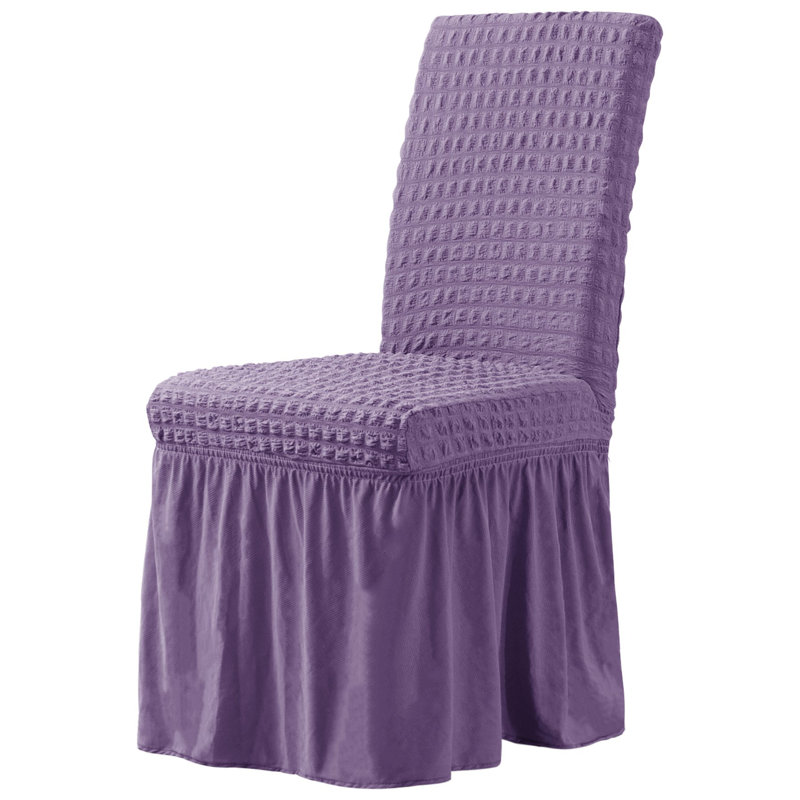 Box Cushion Dining Chair Slipcover, Lavender