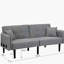 Folding Ottoman Sofa Bed with stereo (Grey)
