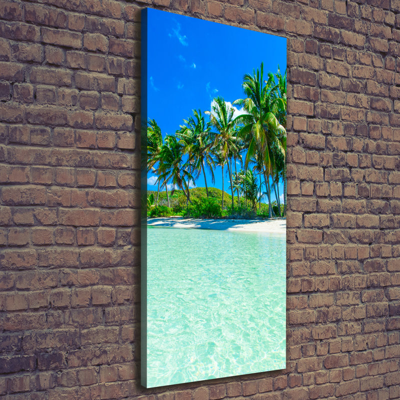 Tropical Beach - Wrapped Canvas Print