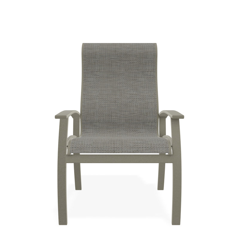 Belle Isle Outdoor Dining Armchair, Storm, Burke