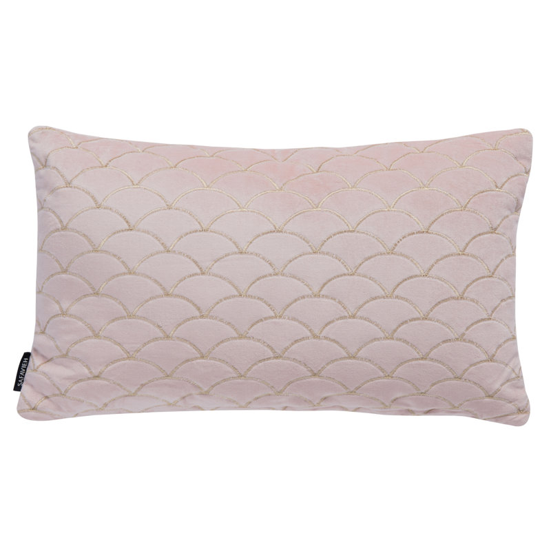 Embroidered Velvet Reversible Throw Pillow