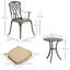 Markley 2 - Person Patio Dining Set Umbrella Hole Included Round Table with Cushions Included
