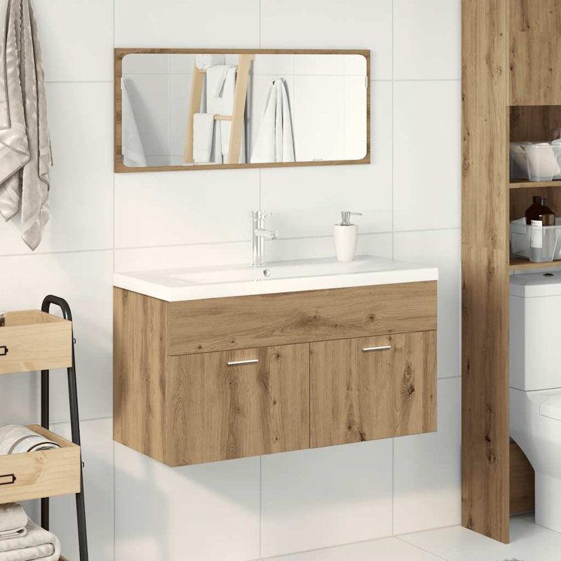 Nikkie Bathroom Suite, Artisan Oak