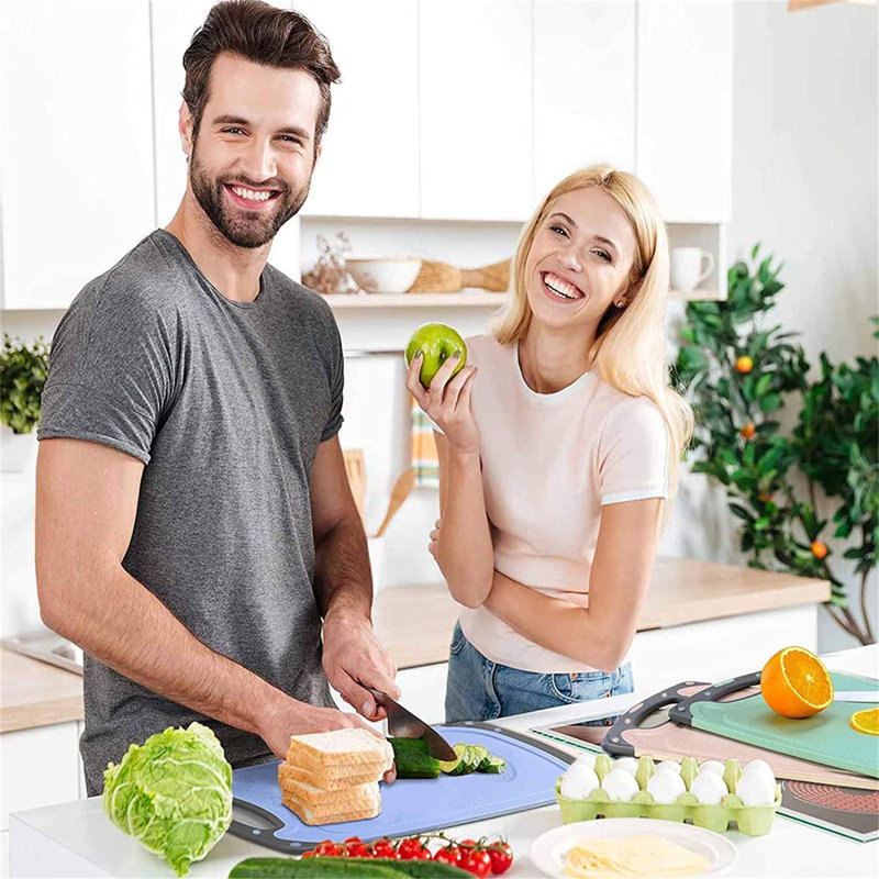 3-Piece Plastic Chopping Board Set